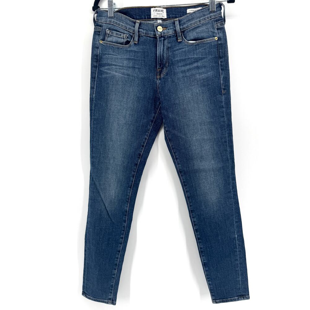 FRAME Denim le Skinny de Jeanne Skinny Jeans - Size 29 Classic Medium Wash - Picture 2 of 7
